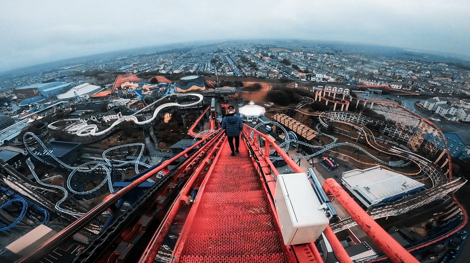 Watch Warnings Issued After South Lakes Man Climbs The Big One At Blackpool Pleasure Beach The Westmorland Gazette