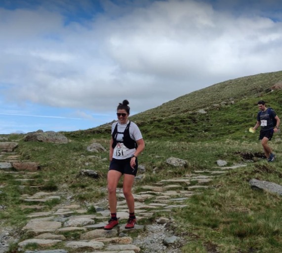 ADVENTURE: Charlotte and George during their run