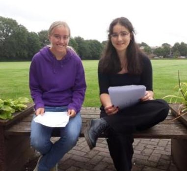 GCSE: L to R Charlotte Wright and Ishbel Stewart