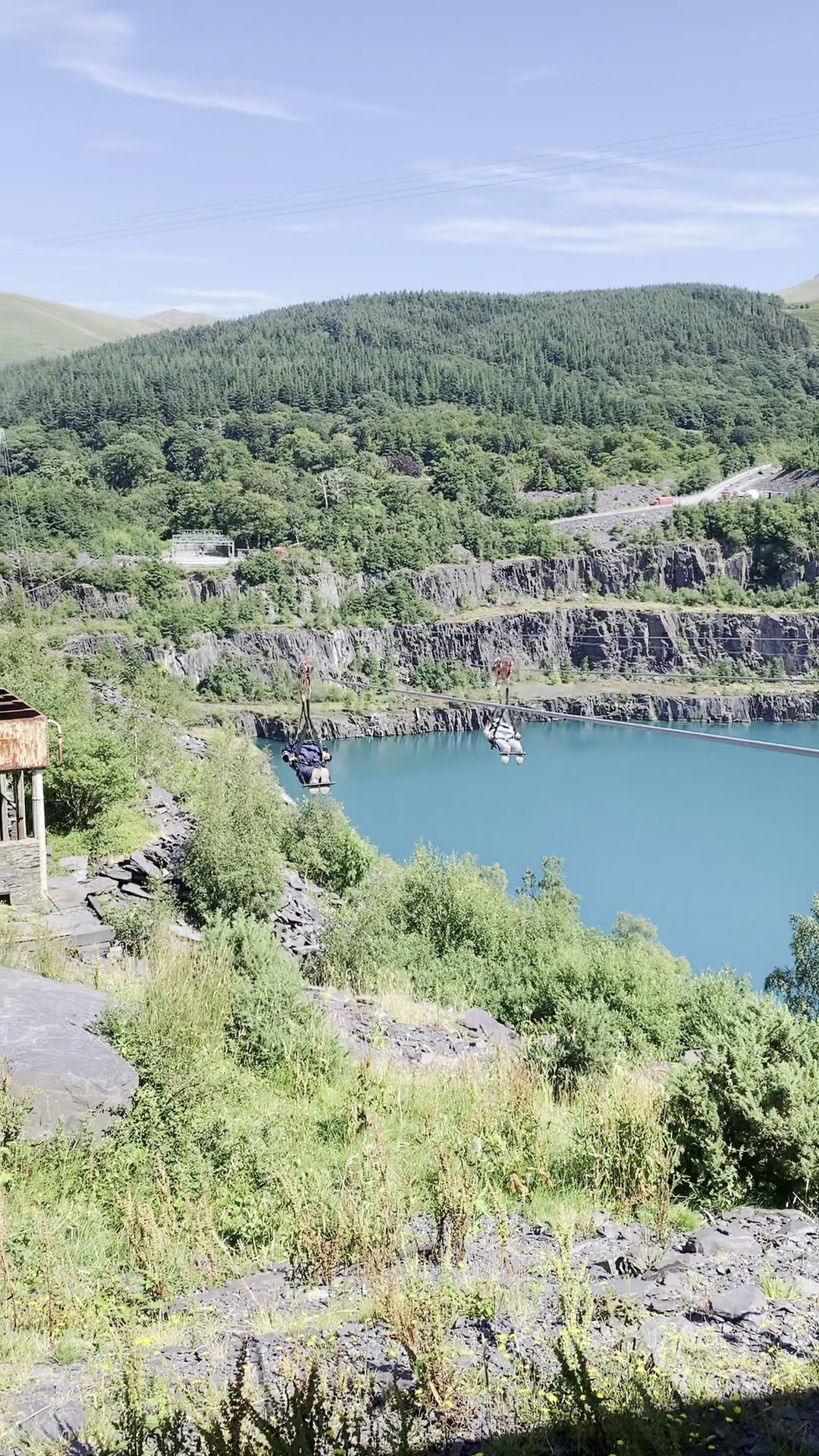 David on the zip wire